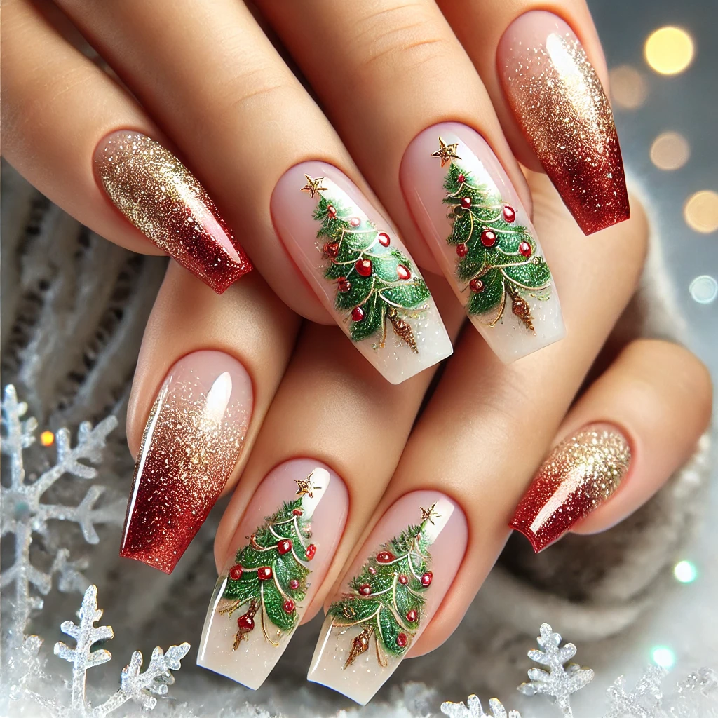 Christmas nail design