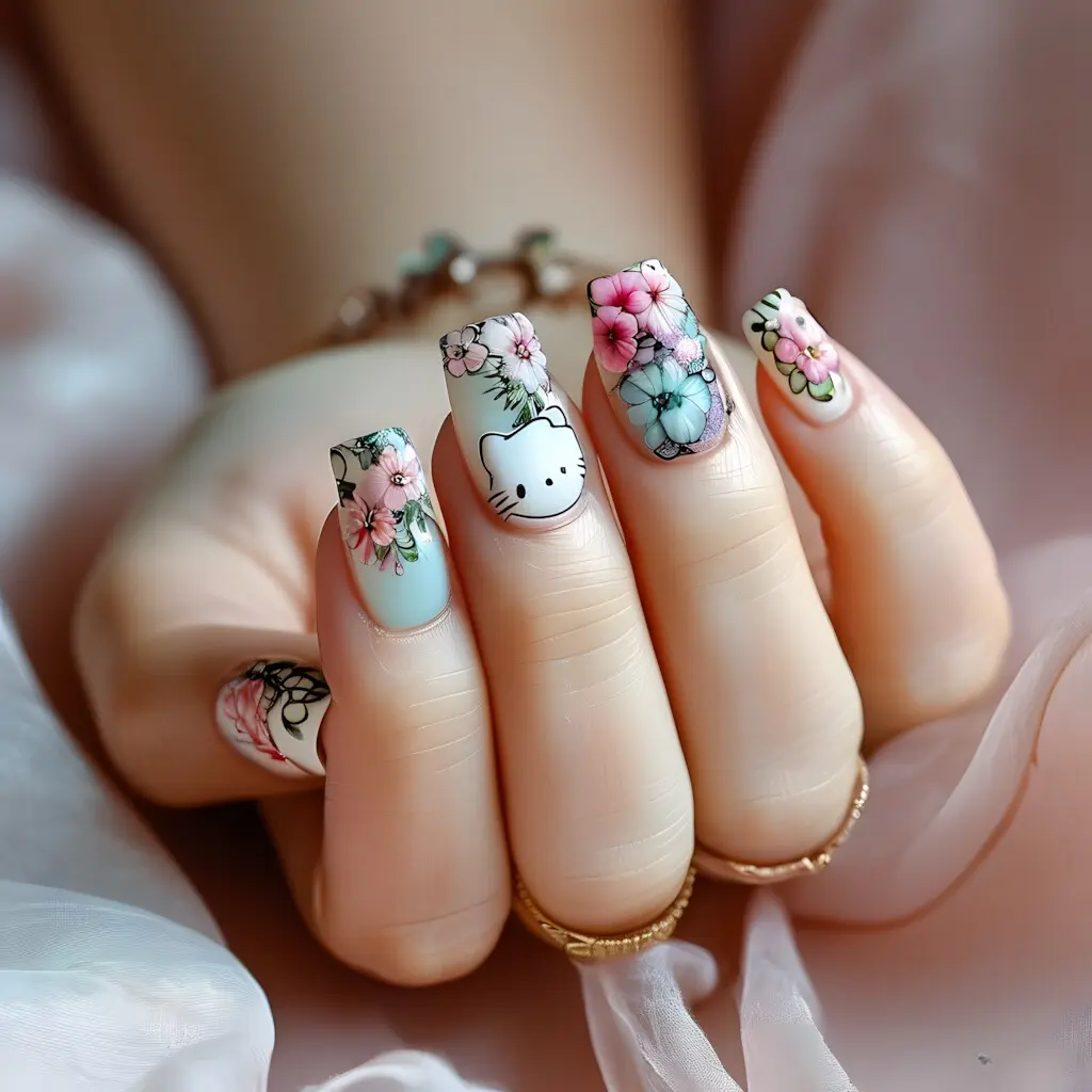 Advanced Hello Kitty Gel  with flower