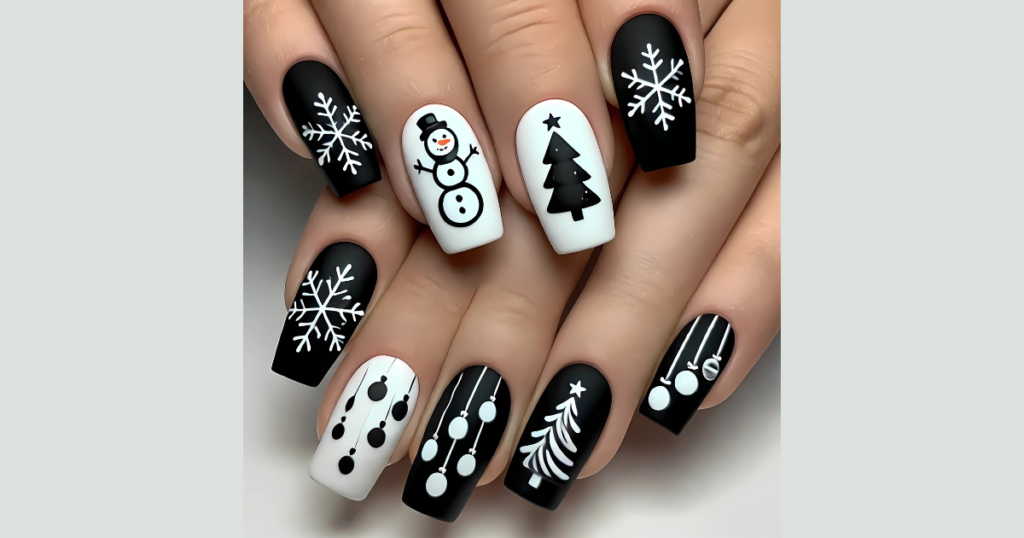 45 Easy Christmas Nail Art at Home