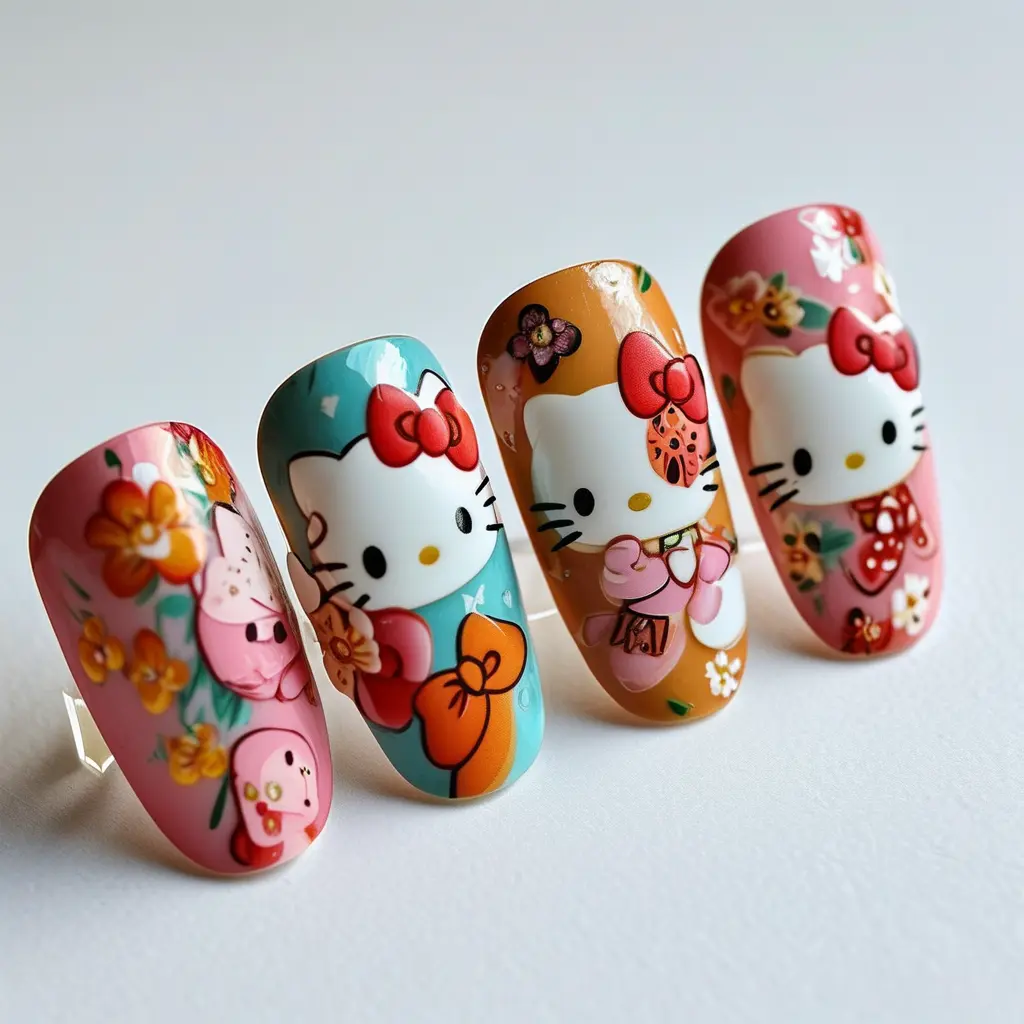 Hello Kitty Manicures