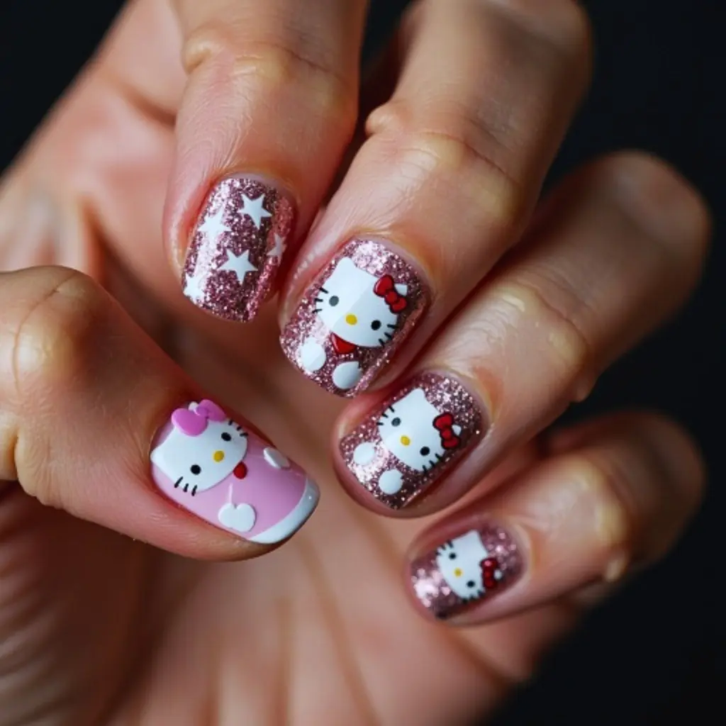 Celebrity Influence on Hello Kitty Manicures 