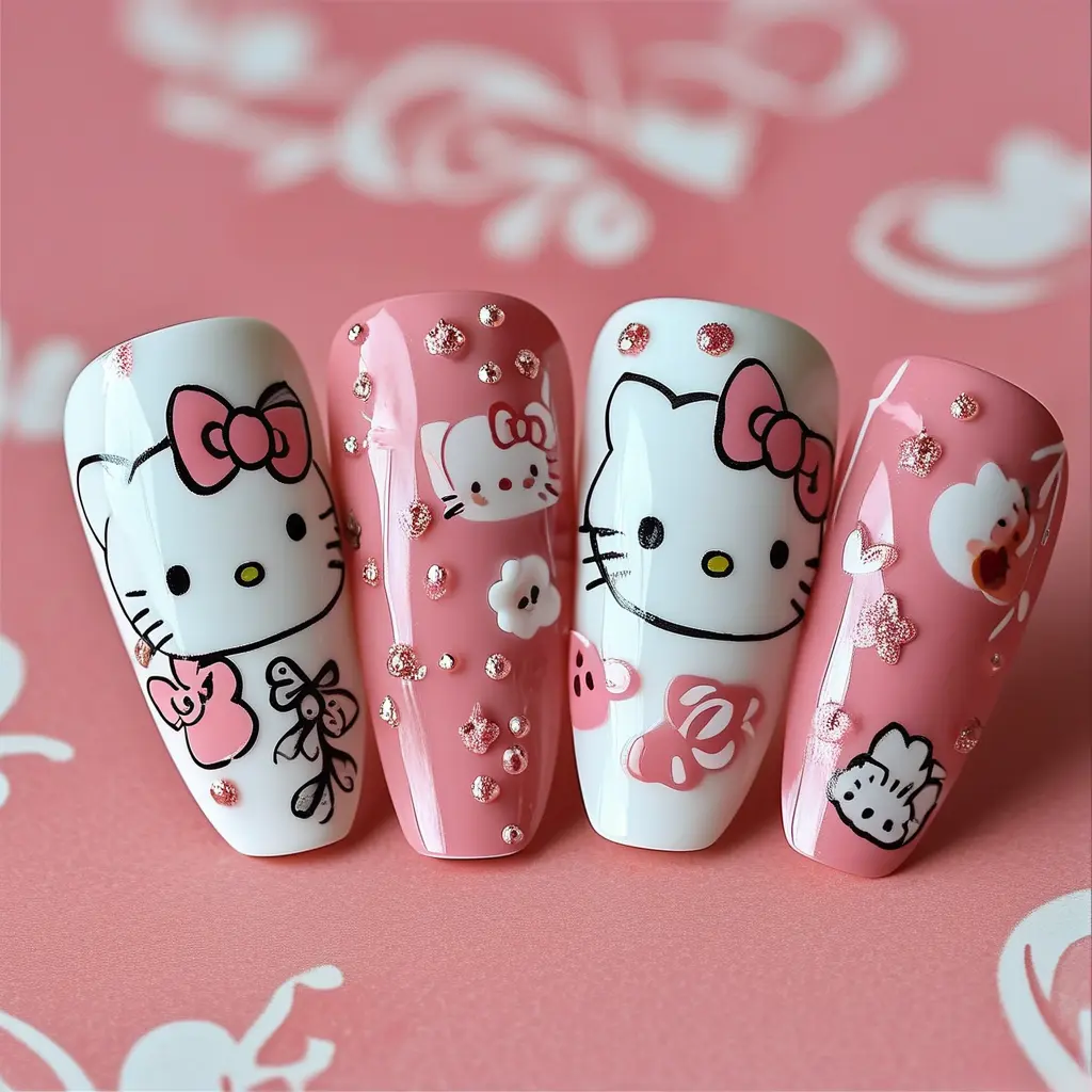 Celebrity Influence on Hello Kitty Manicures 03