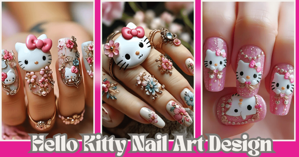 Hello Kitty Nail Art Design nail polish