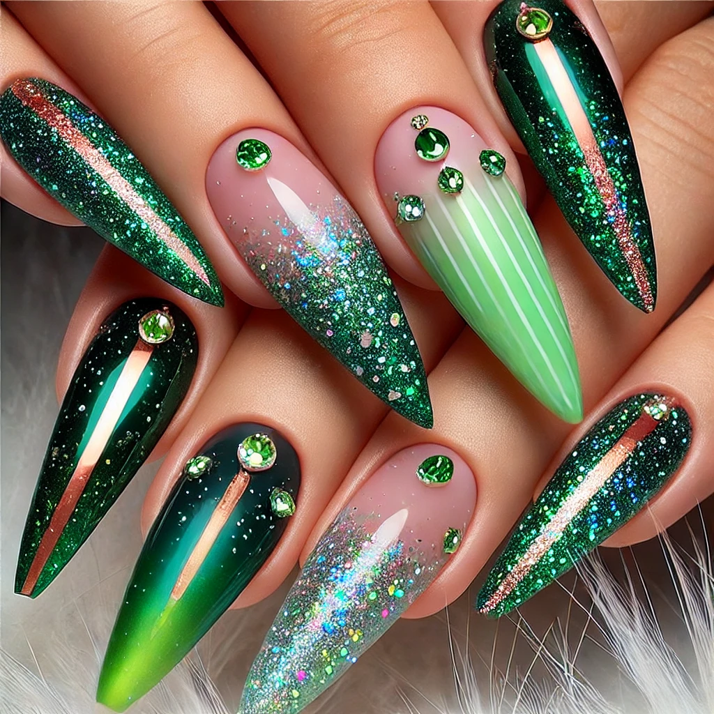 Minimalist Christmas Nail Designs