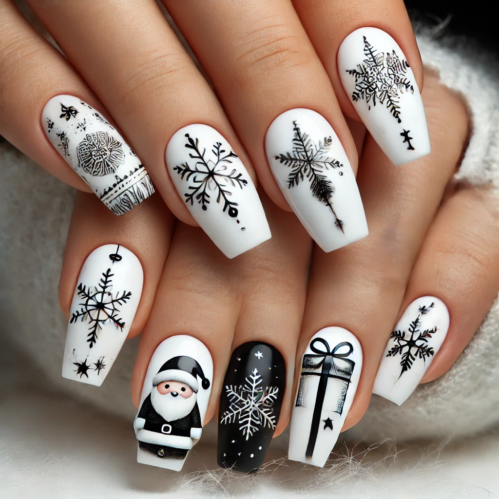 Winter Wonderland Christmas Nail Designs