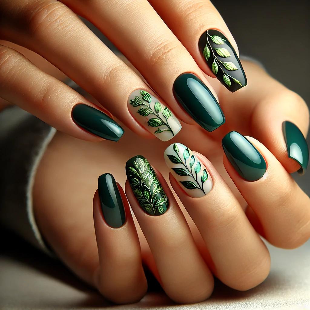 Green Velvet Nails