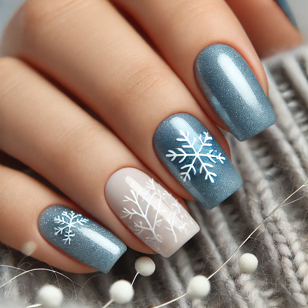 Frosted Icicles Nail Designs