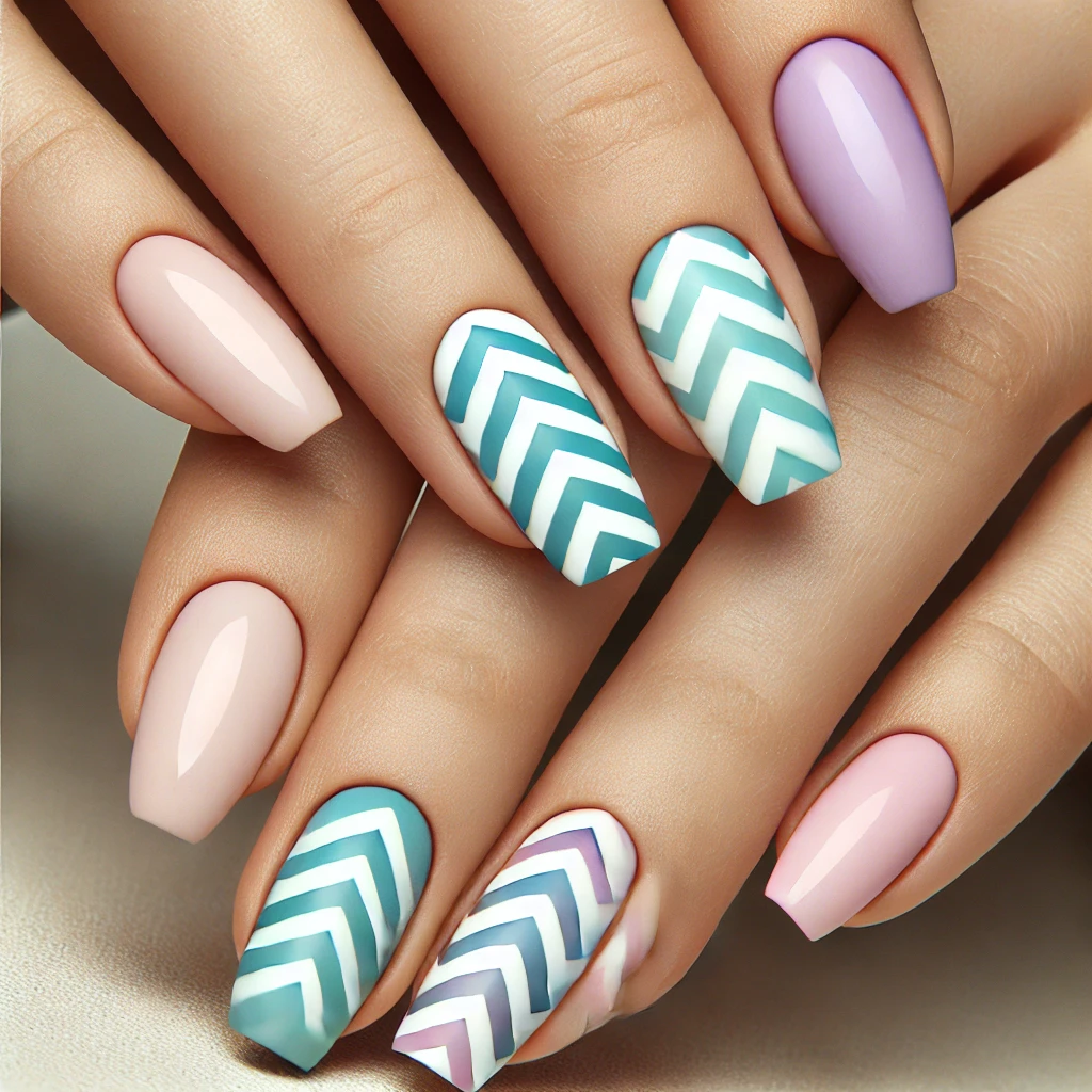 Chevron Pattern Nails