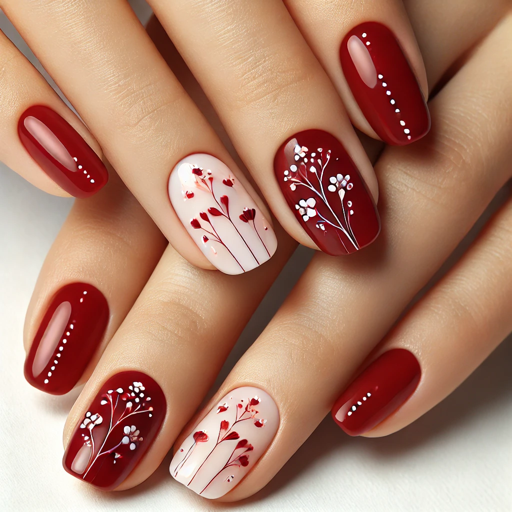 Floral Stamping NAIL