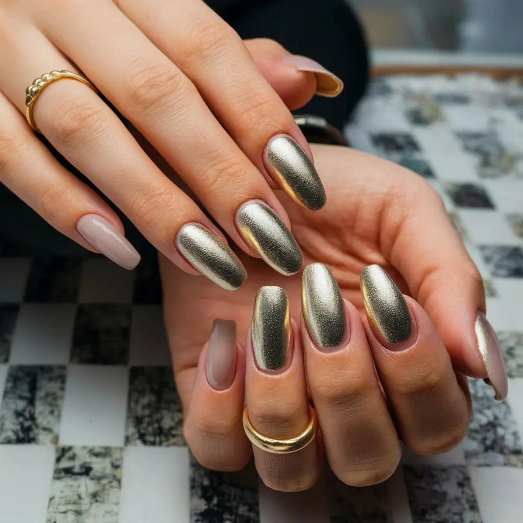 Matte and Glossy Nail Combo